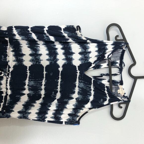 LOFT Tie Dye Suspended Neck Halter Romper Playsuit 6 - Picture 2 of 10